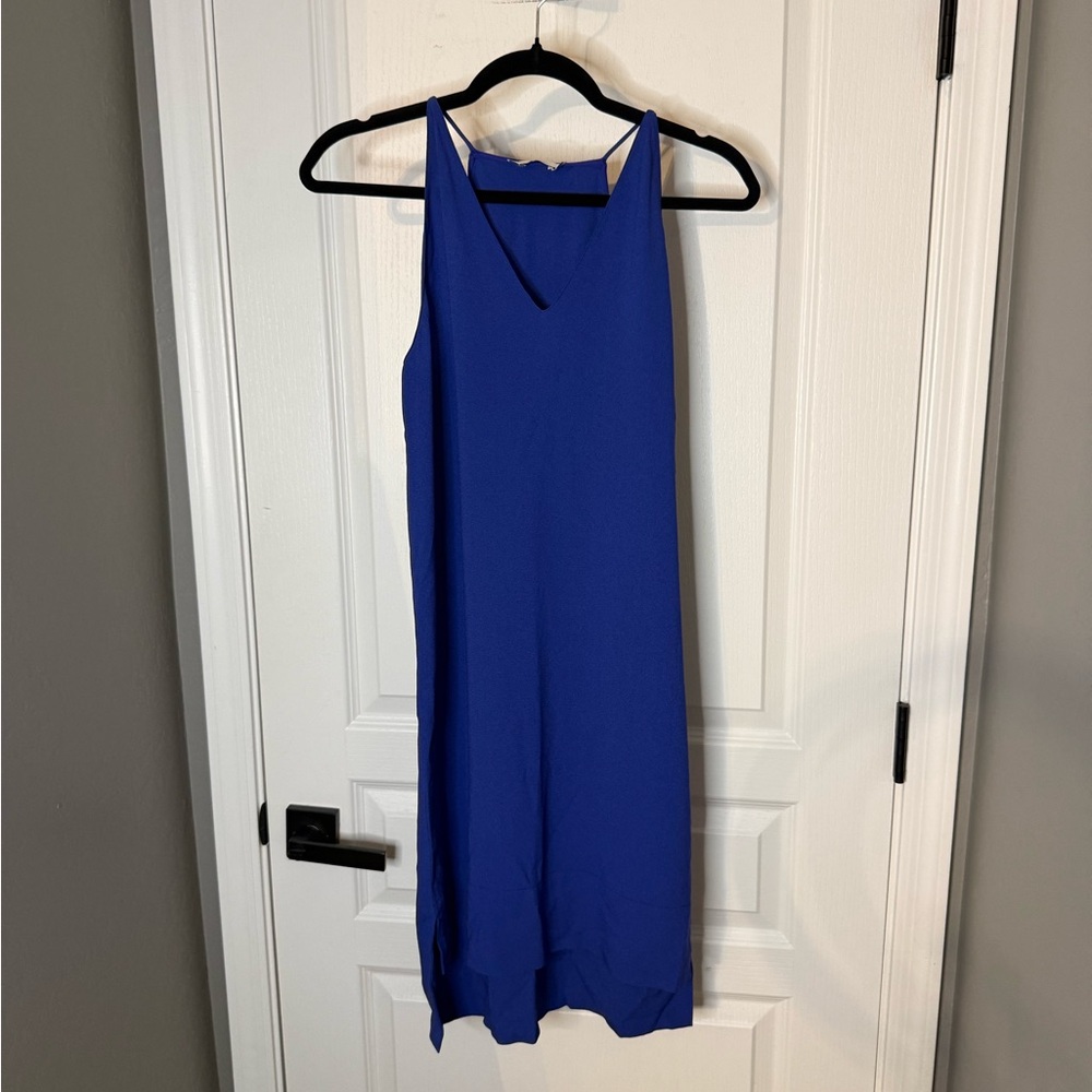 Vince Cobalt Blue Sleeveless Midi Dress